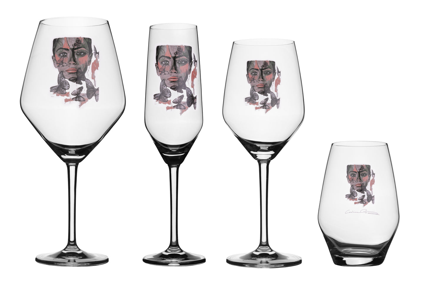 Drinkglas 72cl Butterfly Queen