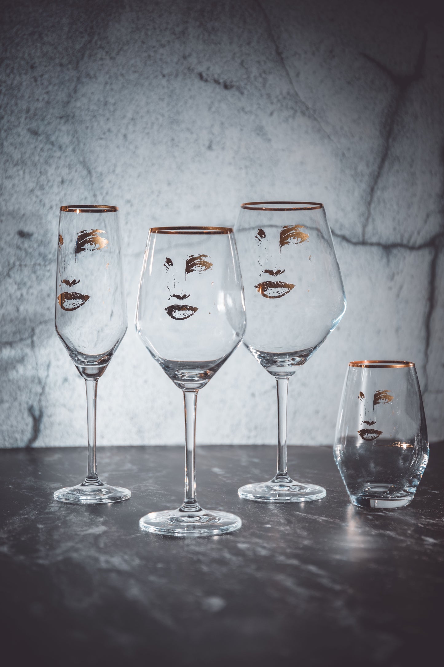 Rosé & Vitvinsglas 40cl Piece of Me GOLD