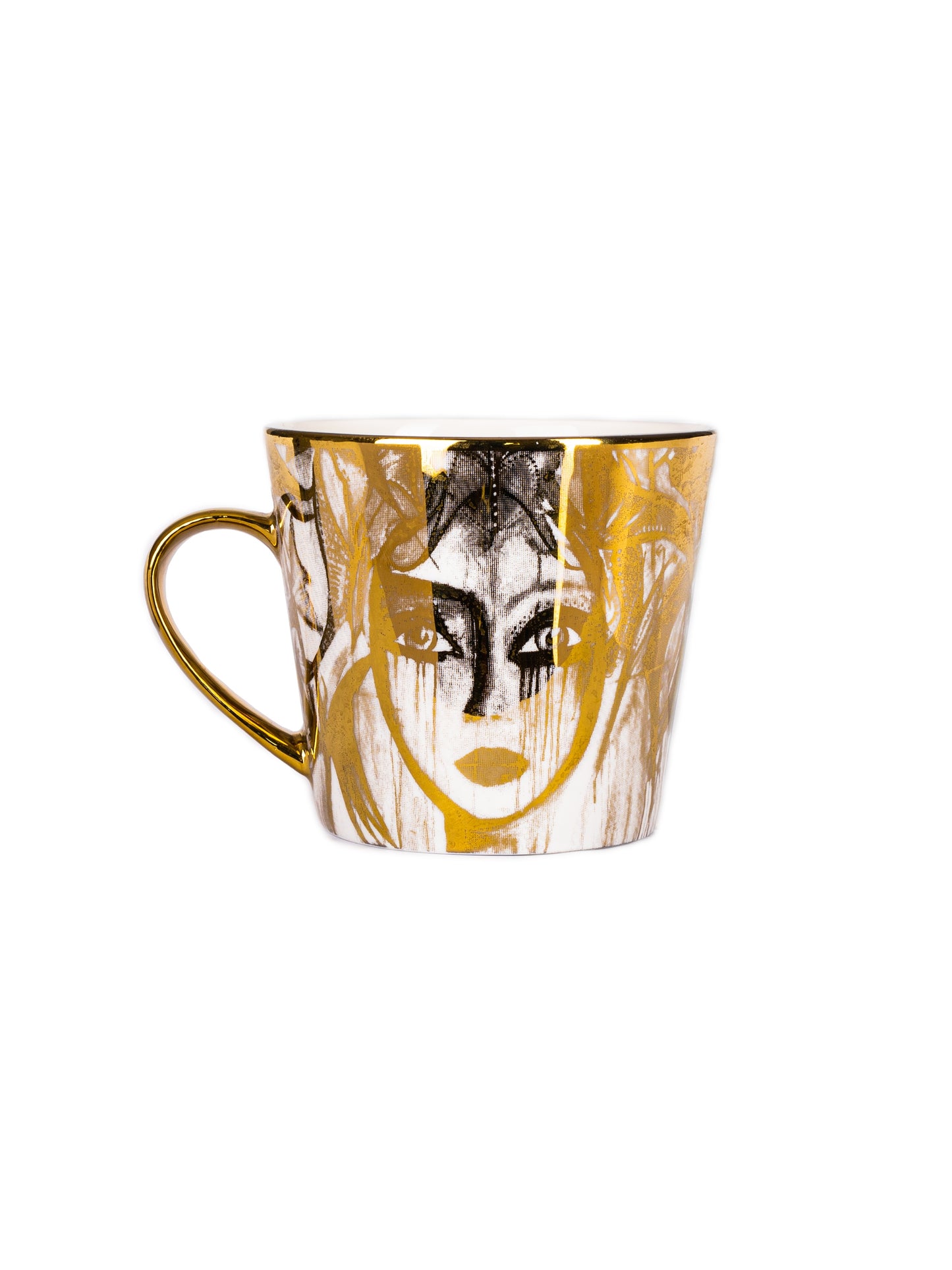 Mugg 40cl med handtag Slice of Life GOLD