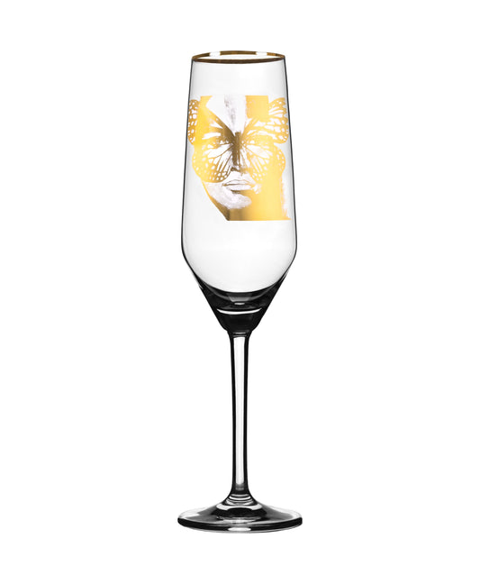 Champagneglas 30cl Golden Butterfly GOLD