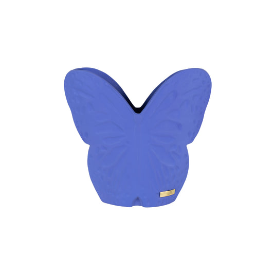 Carolina Gynning Secret Butterfly vas i blå keramik, 30 cm hög – elegant oval design för inredning.